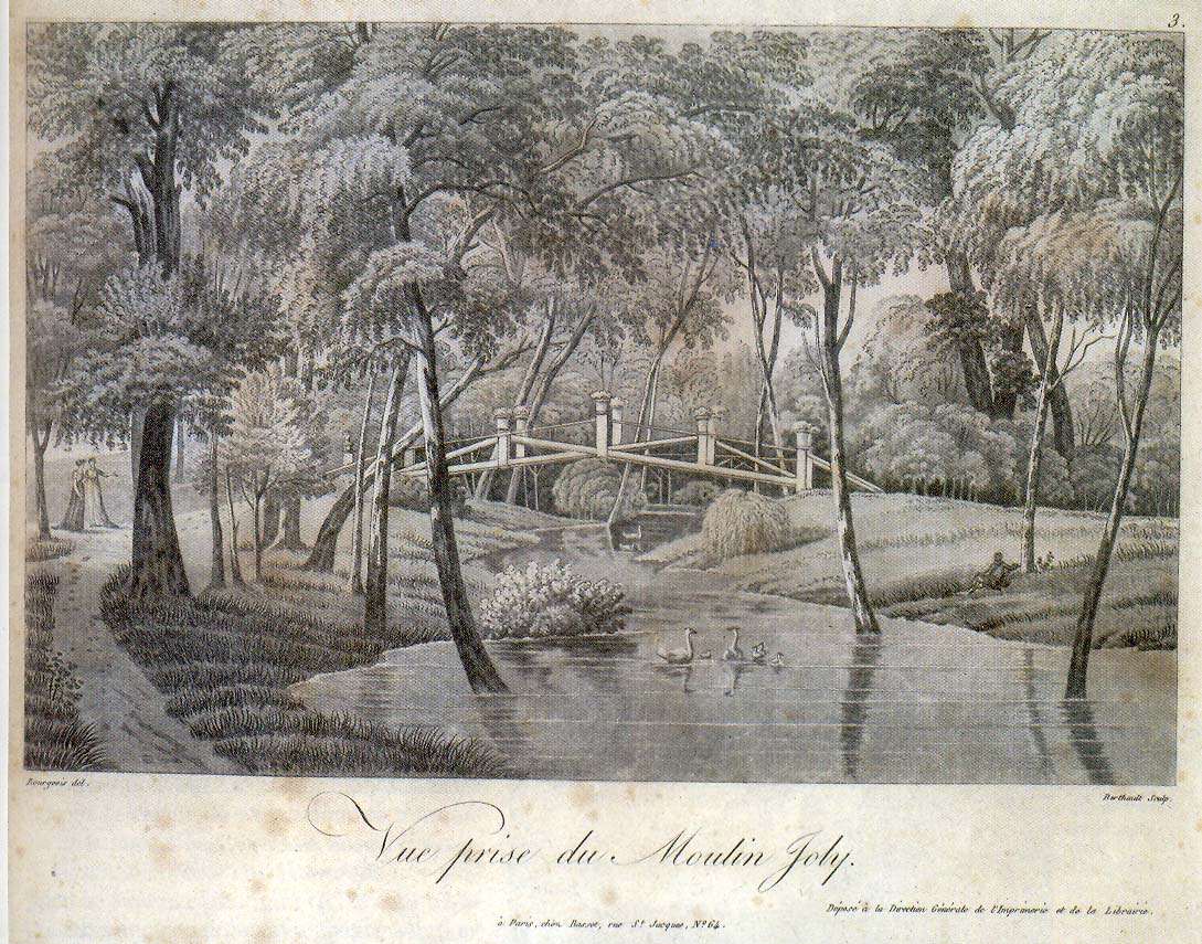 Gravure pont Moulin Joly par Berthault