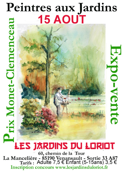 Affiche Peintres aux Jardins 15  08 2019